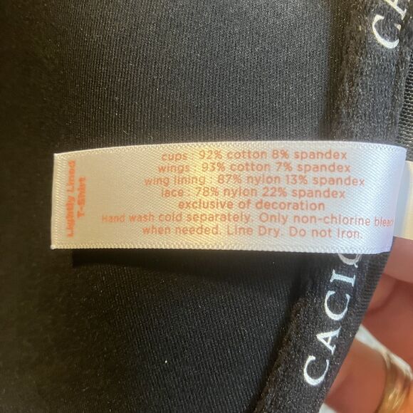 Cacique Womens Lightly Lined T-Shirt Bra Size 44DD Black Front Closure Lingerie - Picture 7 of 8